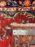 27312-Sarough Hand-Knotted/Handmade Persian Rug/Carpet Traditional Authentic/ Size:  11'3"x 2'7"/342cm x 80cm