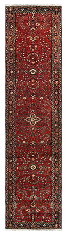27361-Sarough Hand-Knotted/Handmade Persian Rug/Carpet Traditional Authentic/ Size: 12'3"x 2'7"/373cm x 80cm