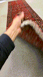 27361-Sarough Hand-Knotted/Handmade Persian Rug/Carpet Traditional Authentic/ Size: 12'3"x 2'7"/373cm x 80cm