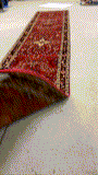 27362-Sarough Hand-Knotted/Handmade Persian Rug/Carpet Traditional Authentic/ Size: 13'11"x 2'7"/423cm x 80cm