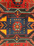 27448-Hamadan Hand-Knotted/Handmade Persian Rug/Carpet Tribal/Nomadic Authentic/ Size: 9'7" x 3'1"/292cm x 94cm