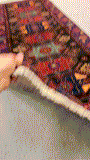 27448-Hamadan Hand-Knotted/Handmade Persian Rug/Carpet Tribal/Nomadic Authentic/ Size: 9'7" x 3'1"/292cm x 94cm