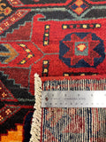 27448-Hamadan Hand-Knotted/Handmade Persian Rug/Carpet Tribal/Nomadic Authentic/ Size: 9'7" x 3'1"/292cm x 94cm