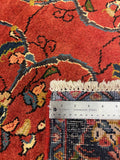 27452-Hamadan Hand-Knotted/Handmade Persian Rug/Carpet Tribal/Nomadic Authentic/ Size: 9'4" x 3'6"/284cm x 107cm