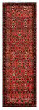 27449-Hamadan Hand-Knotted/Handmade Persian Rug/Carpet Tribal/Nomadic Authentic/ Size: 9'8" x 3'3"/295cm x 99cm
