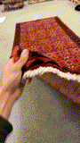 27449-Hamadan Hand-Knotted/Handmade Persian Rug/Carpet Tribal/Nomadic Authentic/ Size: 9'8" x 3'3"/295cm x 99cm