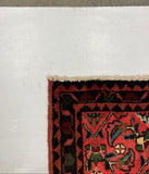 27449-Hamadan Hand-Knotted/Handmade Persian Rug/Carpet Tribal/Nomadic Authentic/ Size: 9'8" x 3'3"/295cm x 99cm