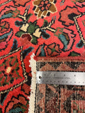 27449-Hamadan Hand-Knotted/Handmade Persian Rug/Carpet Tribal/Nomadic Authentic/ Size: 9'8" x 3'3"/295cm x 99cm