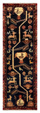 27445-Hamadan Hand-Knotted/Handmade Persian Rug/Carpet Tribal/Nomadic Authentic/ Size: 9'5" x 3'1"/287cm x 94cm
