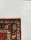 27462-Hamadan Hand-Knotted/Handmade Persian Rug/Carpet Tribal/Nomadic Authentic/ Size: 9'0" x 3'3"/274cm x 99cm
