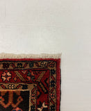 27472-Hamadan Hand-Knotted/Handmade Persian Rug/Carpet Tribal/Nomadic Authentic/ Size: 9'11" x 3'8"/302cm x 112cm