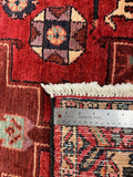 27472-Hamadan Hand-Knotted/Handmade Persian Rug/Carpet Tribal/Nomadic Authentic/ Size: 9'11" x 3'8"/302cm x 112cm
