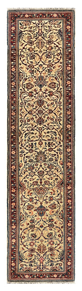 27346-Sarough Hand-Knotted/Handmade Persian Rug/Carpet Traditional Authentic/ Size: 11'11"x 2'8"/363cm x 82cm