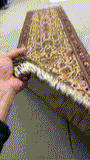 27346-Sarough Hand-Knotted/Handmade Persian Rug/Carpet Traditional Authentic/ Size: 11'11"x 2'8"/363cm x 82cm