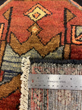 27465-Hamadan Hand-Knotted/Handmade Persian Rug/Carpet Tribal/Nomadic Authentic/ Size: 9'0" x 3'10"/274cm x 117cm