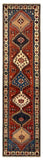27347-Yalameh Hand-Knotted/Handmade Persian Rug/Carpet Tribal/Nomadic Authentic/ Size: 10'5" x 2'7"/318cm x 80cm