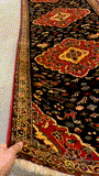 27350-Ghashgai Hand-Knotted/Handmade Persian Rug/Tribal/ Nomadic/Authentic/ Size: 9'9" x 2'11"/298cm x 89cm