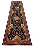 27354-Sarough Hand-Knotted/Handmade Persian Rug/Carpet Traditional Authentic/ Size: 10'10"x 2'9"/330cm x 83cm