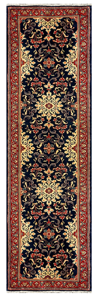 27354-Sarough Hand-Knotted/Handmade Persian Rug/Carpet Traditional Authentic/ Size: 10'10"x 2'9"/330cm x 83cm