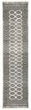 27619-Bokhara Hand-Knotted/Handmade Pakistani Rug/Carpet Tribal/Nomadic Authentic/ Size: 9'8" x 2'6"/295cm ×76cm
