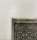 27619-Bokhara Hand-Knotted/Handmade Pakistani Rug/Carpet Tribal/Nomadic Authentic/ Size: 9'8" x 2'6"/295cm ×76cm