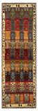 27439-Hamadan Hand-Knotted/Handmade Persian Rug/Carpet Tribal/Nomadic Authentic/ Size: 9'10" x 3'3"/300cm x 99cm