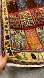 27439-Hamadan Hand-Knotted/Handmade Persian Rug/Carpet Tribal/Nomadic Authentic/ Size: 9'10" x 3'3"/300cm x 99cm