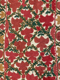 27931- Table Decor Cloth /Fine Hand-Printed/Afghan /Cotton base/wool+ Cotton pile /Modern/Nomadic Authentic/Size: 5'2" x 3'6"/157cm x 107cm