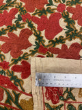27931- Table Decor Cloth /Fine Hand-Printed/Afghan /Cotton base/wool+ Cotton pile /Modern/Nomadic Authentic/Size: 5'2" x 3'6"/157cm x 107cm