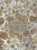 27933- Table Decor Cloth /Fine Hand-Printed/Afghan /Cotton base/wool+ Cotton pile /Modern/Nomadic Authentic/Size: 5'2" x 3'6"/157cm x 107cm