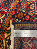 27213-Hamadan Hand-Knotted/Handmade Persian Rug/Carpet Tribal/Nomadic Authentic/ Size: 3'6" x 2'2"/106cm x 65cm