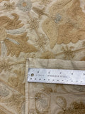 27939- Table Decor Cloth /Fine Hand-Printed/Afghan /Cotton base/wool+ Cotton pile /Modern/Nomadic Authentic/Size: 6'6" x 3'3"/198cm x 99cm
