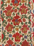 27940- Table Decor Cloth /Fine Hand-Printed/Afghan /Cotton base/wool+ Cotton pile /Modern/Nomadic Authentic/Size: 6'6" x 3'3"/198cm x 99cm