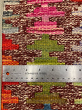 27502- Kelim Hand-Woven/Flat Weaved/Handmade Afghan Kelim Pillow Cover/Carpet Tribal/Nomadic Authentic/Size: 1'6" x 1'6" /46cm x 46cm