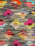 27504- Kelim Hand-Woven/Flat Weaved/Handmade Afghan Kelim Pillow Cover/Carpet Tribal/Nomadic Authentic/Size: 1'6" x 1'6" /46cm x 46cm