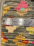 27504- Kelim Hand-Woven/Flat Weaved/Handmade Afghan Kelim Pillow Cover/Carpet Tribal/Nomadic Authentic/Size: 1'6" x 1'6" /46cm x 46cm