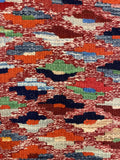 27505- Kelim Hand-Woven/Flat Weaved/Handmade Afghan Kelim Pillow Cover/Carpet Tribal/Nomadic Authentic/Size: 1'6" x 1'6" /46cm x 46cm