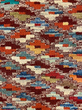 27508- Kelim Hand-Woven/Flat Weaved/Handmade Afghan Kelim Pillow Cover/Carpet Tribal/Nomadic Authentic/Size: 1'6" x 1'6" /46cm x 46cm
