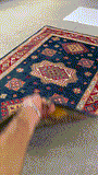 26995-Kazak Hand-Knotted/Handmade Afghan Rug/Carpet Tribal/Nomadic Authentic/ Size: 4'8" x 3'2"