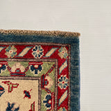26988-Kazak Hand-Knotted/Handmade Afghan Rug/Carpet Tribal/Nomadic Authentic/ Size: 9'8" x 8'0"