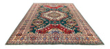 26991-Kazak Hand-Knotted/Handmade Afghan Rug/Carpet Tribal/Nomadic Authentic/ Size: 11'2" x 8'2"