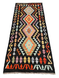 26940- Kelim Hand-Woven/Flat Weaved/Handmade Afghan /Carpet Tribal/Nomadic Authentic/Size: 6'2" x 2'5"