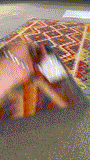 26949- Kelim Hand-Woven/Flat Weaved/Handmade Afghan /Carpet Tribal/Nomadic Authentic/Size: 6'6" x 2'9"