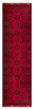 26926 - Khal Mohammad Hand-Knotted/Handmade Afghan Rug/Carpet/Traditional/Authentic/Size: 9'6" x 2'7"