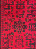 26926 - Khal Mohammad Hand-Knotted/Handmade Afghan Rug/Carpet/Traditional/Authentic/Size: 9'6" x 2'7"