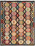 26936- Kelim Hand-Woven/Flat Weaved/Handmade Afghan /Carpet Tribal/Nomadic Authentic/Size: 7'9" x 6'0"