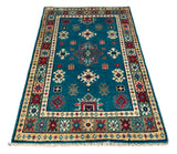 27011-Kazak Hand-Knotted/Handmade Afghan Rug/Carpet Tribal/Nomadic Authentic/ Size: 2'9" x 2'0"