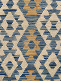 27025- Kelim Hand-Woven/Flat Weaved/Handmade Afghan /Carpet Tribal/Nomadic Authentic/Size: 7'9" x 5'8"