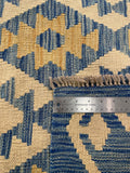 27025- Kelim Hand-Woven/Flat Weaved/Handmade Afghan /Carpet Tribal/Nomadic Authentic/Size: 7'9" x 5'8"