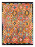 26961- Kelim Hand-Woven/Flat Weaved/Handmade Afghan /Carpet Tribal/Nomadic Authentic/Size: 8'1" x 5'9"